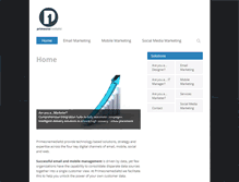 Tablet Screenshot of primeonemedialtd.com